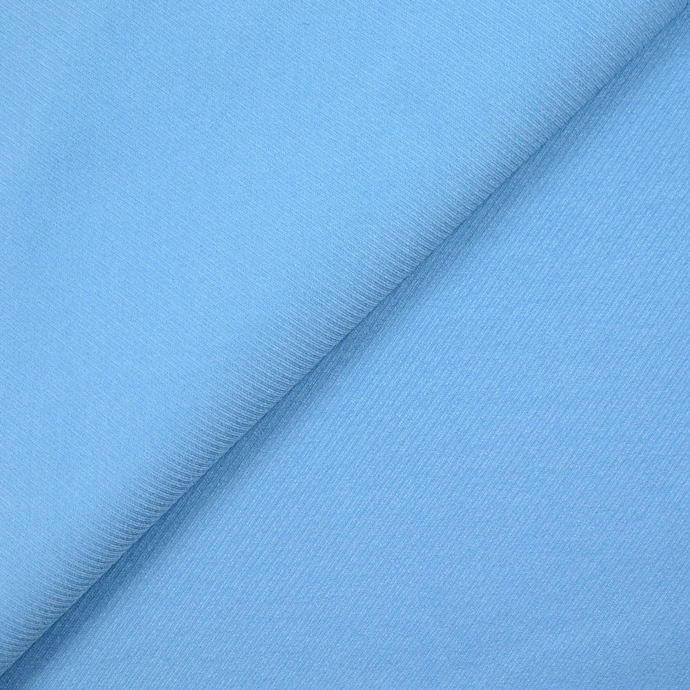 Sergé de viscose bleu