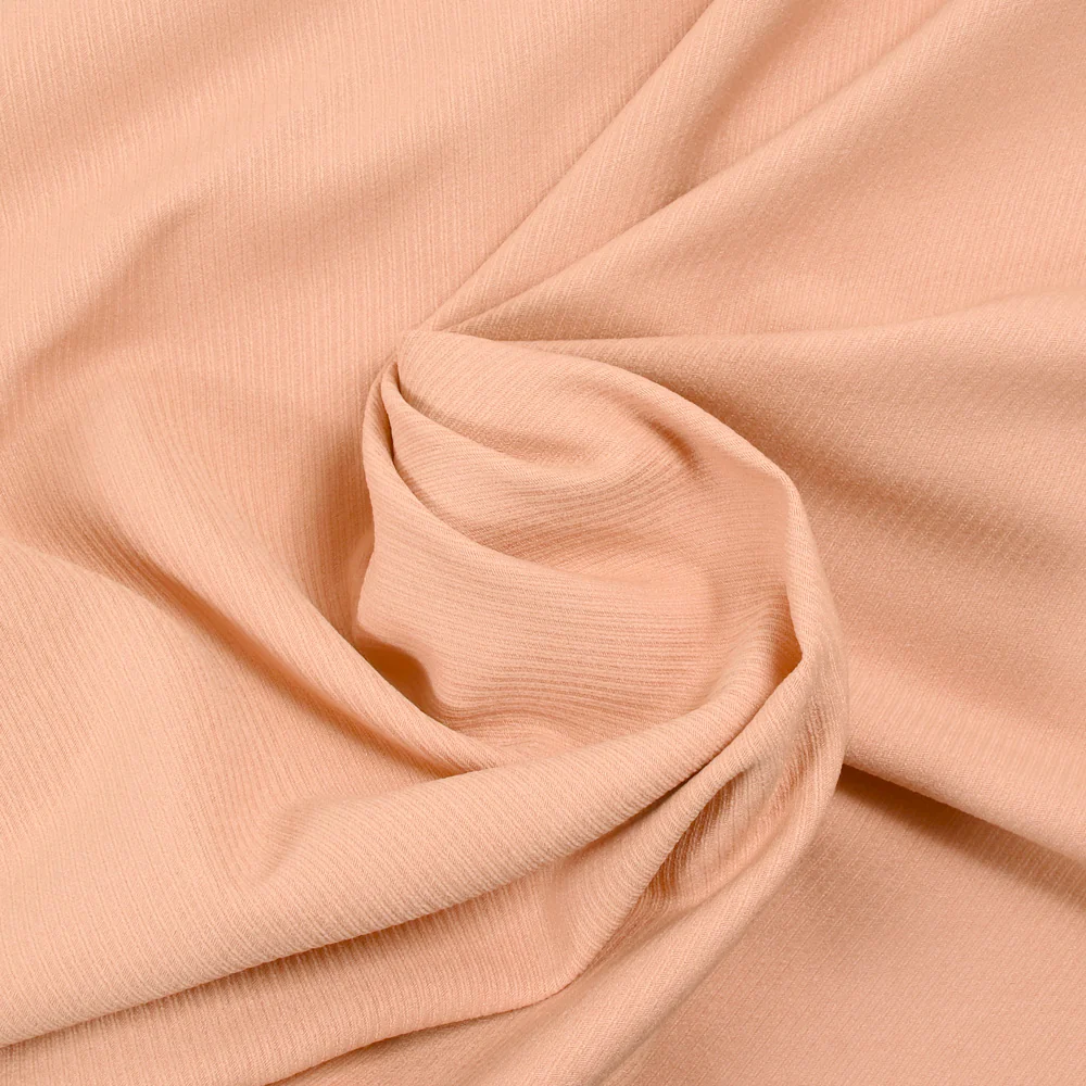 Sergé de viscose rose blush - Image 2
