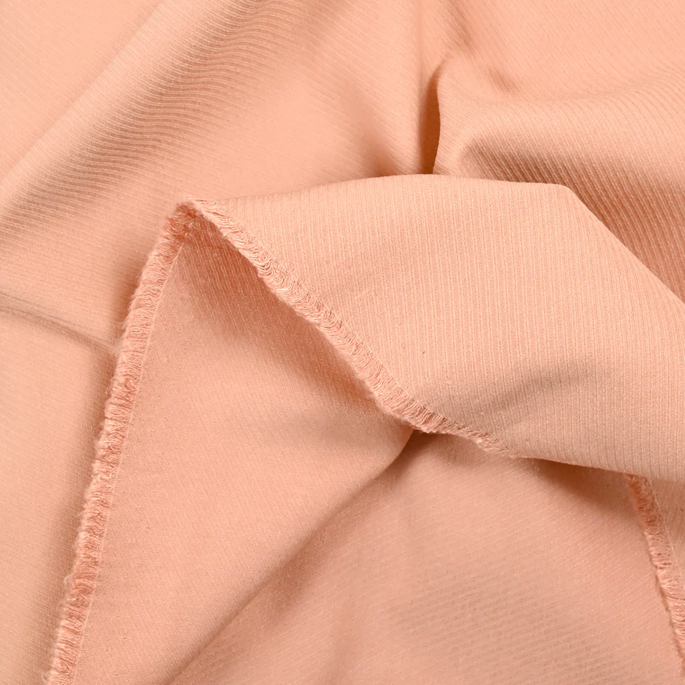 Sergé de viscose rose blush - Image 3