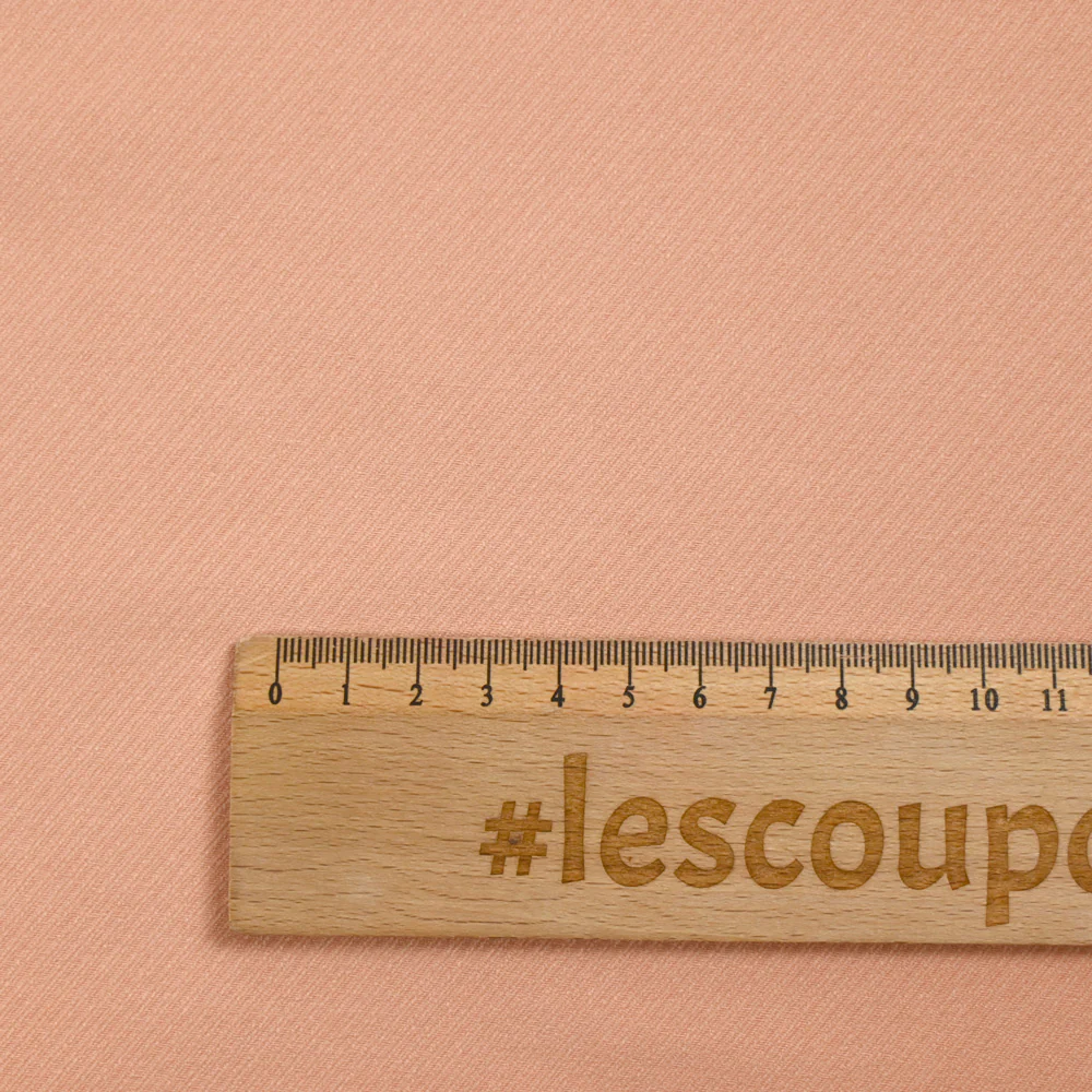 Sergé de viscose rose blush - Image 4