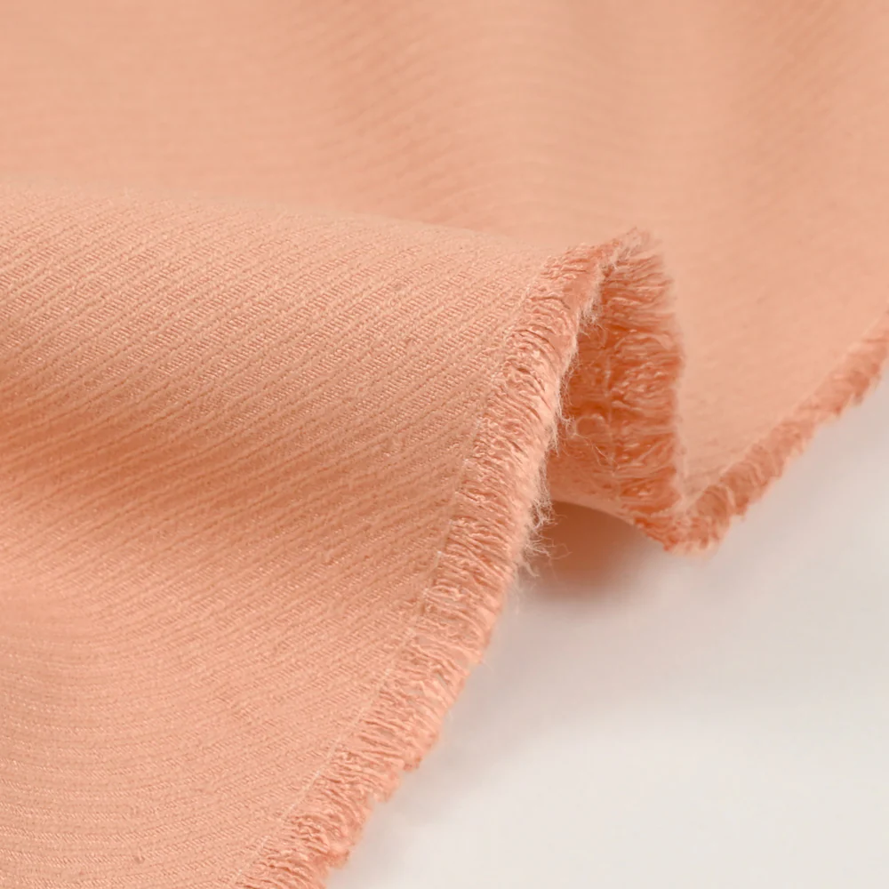 Sergé de viscose rose blush - Image 5