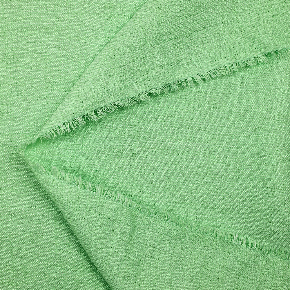 Sergé polyester satiné Astrid vert - Image 3