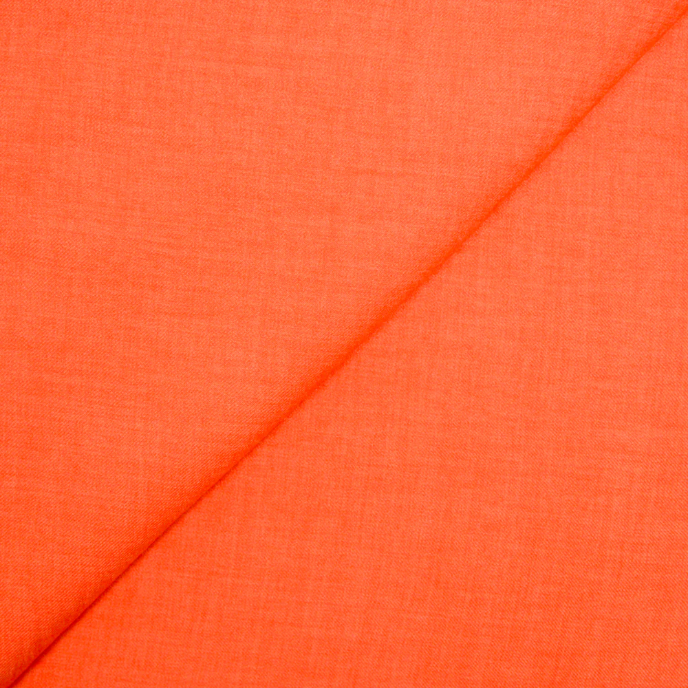 Sergé polyester Mia orange delavé
