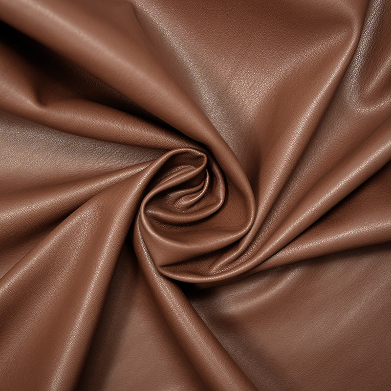 Simili cuir envers daim marron - Image 2