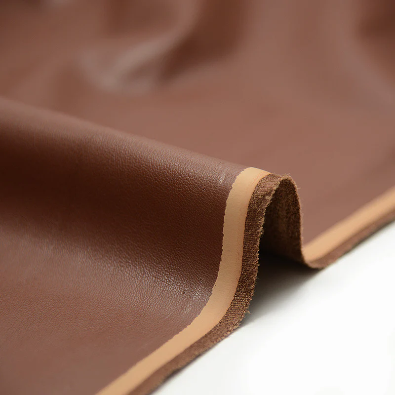 Simili cuir envers daim marron - Image 3