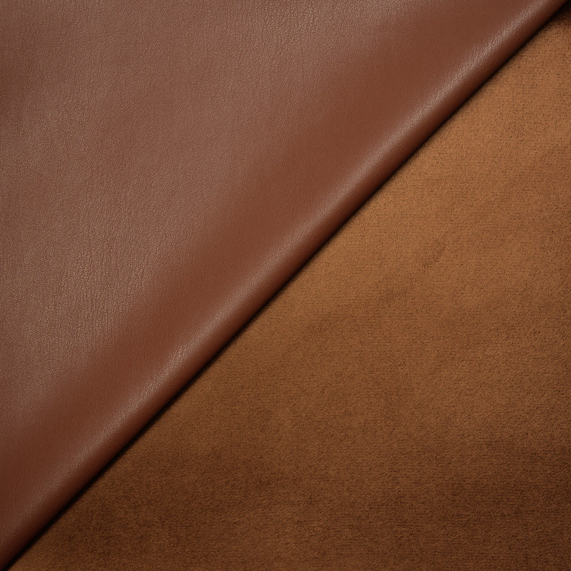 Simili cuir envers daim marron - Image 4