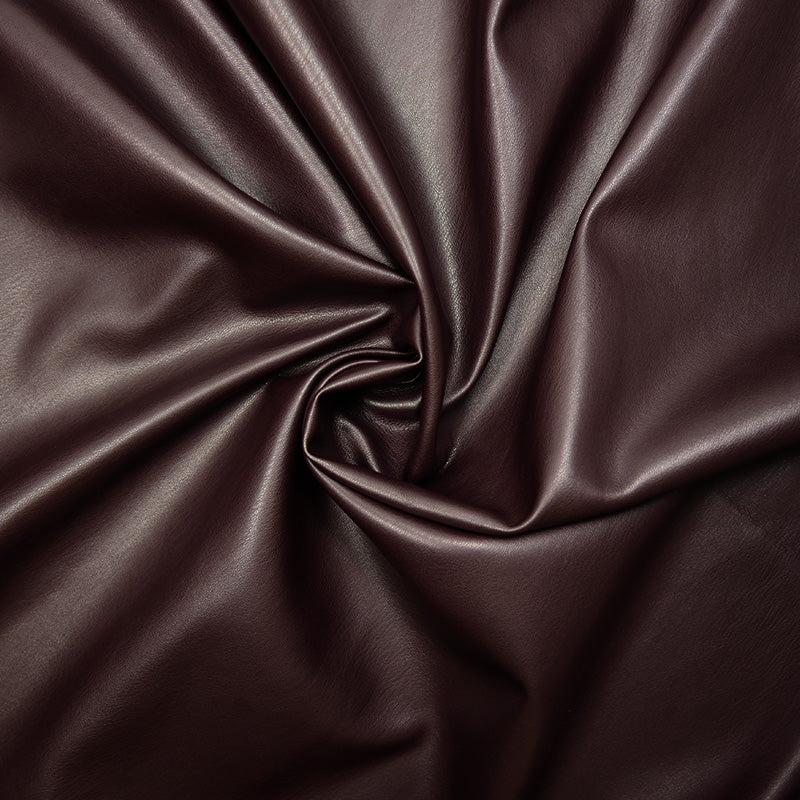 Simili cuir envers daim marron violacé - Image 2