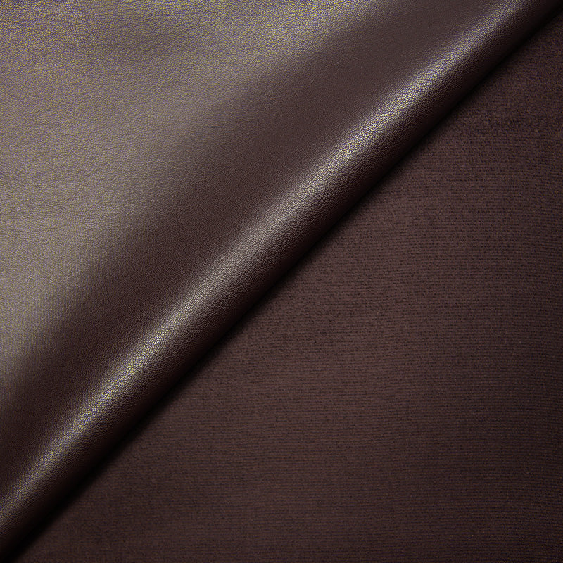 Simili cuir envers daim marron violacé - Image 4