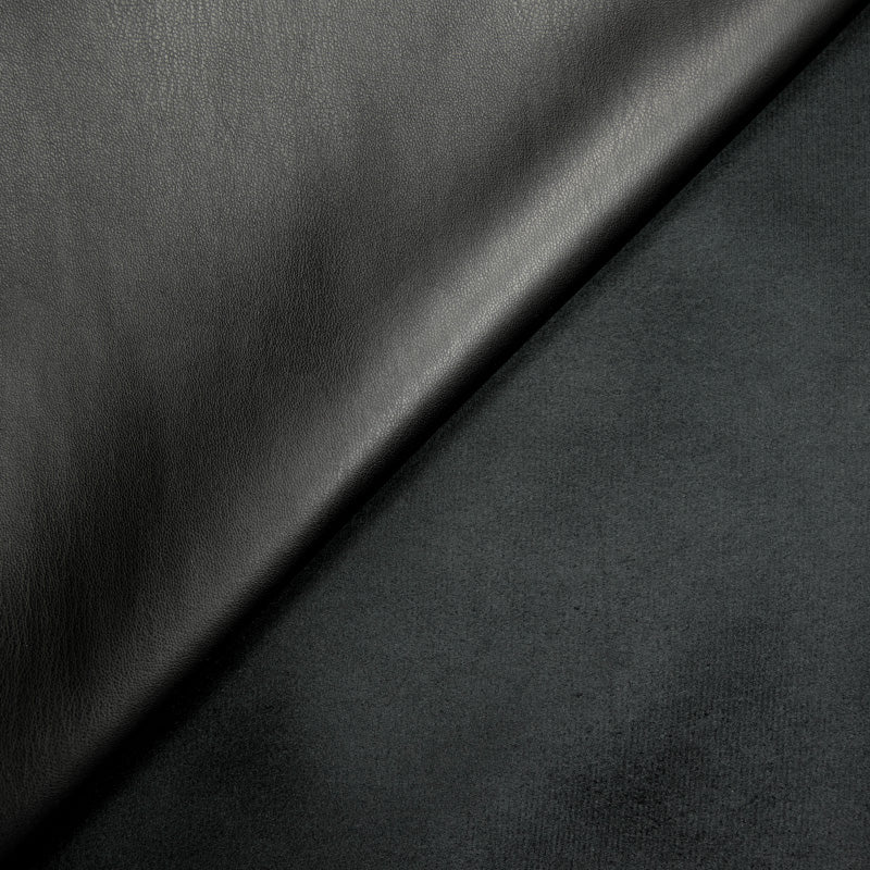 Simili cuir envers daim noir - Image 4