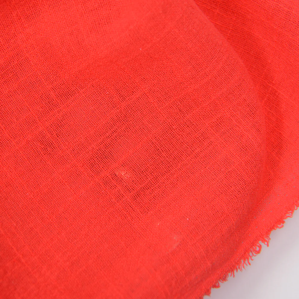 Simple gaze tissée corail - Image 4