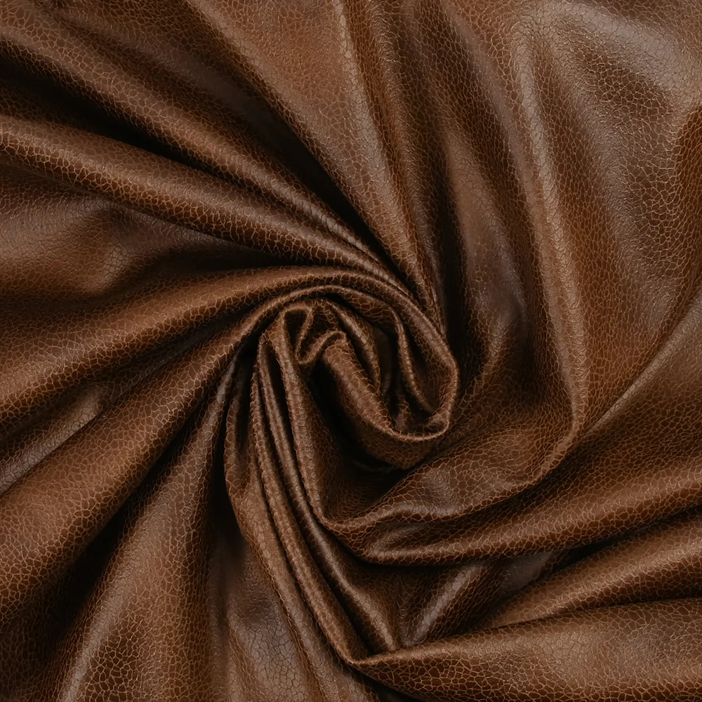 Suédine jersey aspect cuir Joakim marron noisette - Image 2