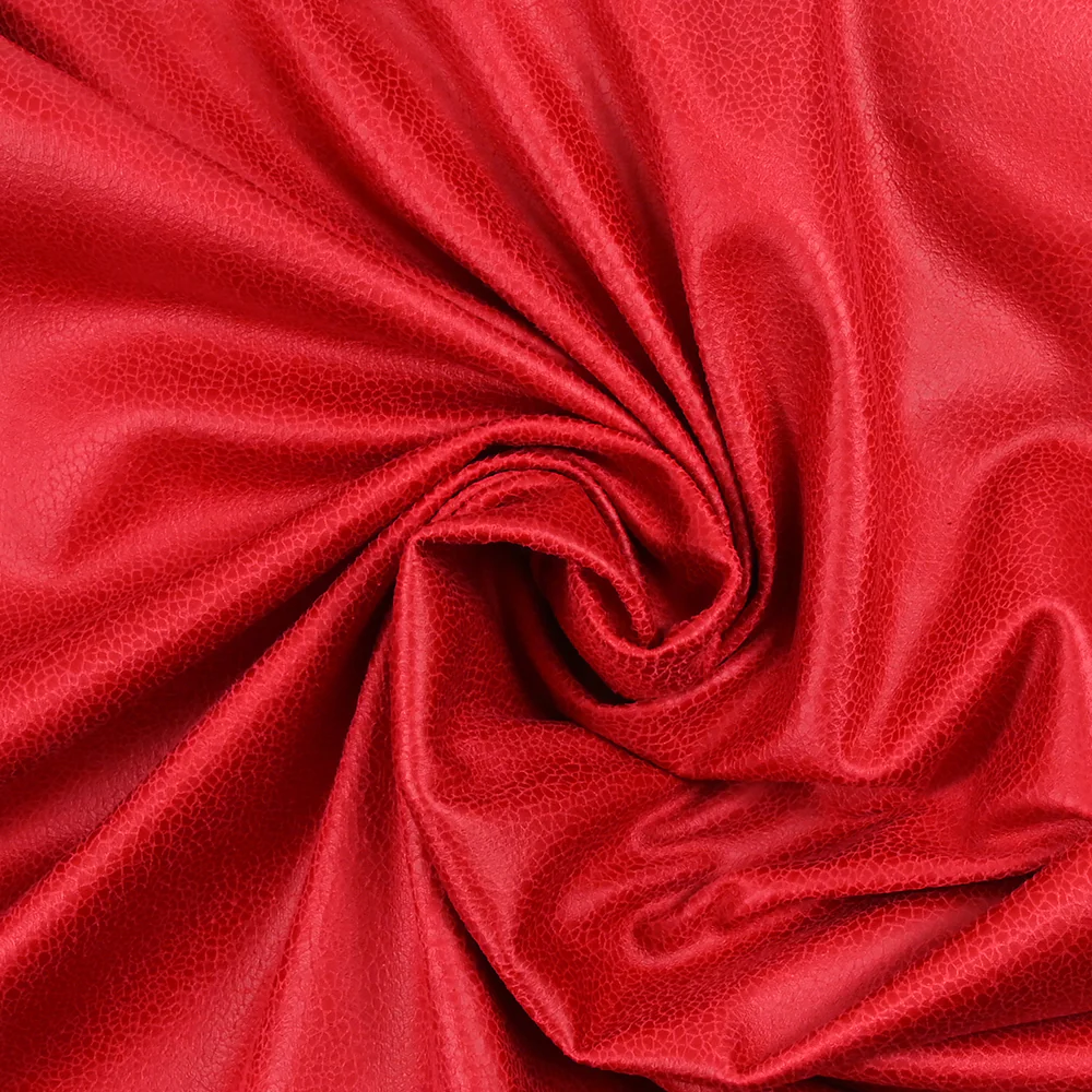 Suédine jersey aspect cuir Joakim rouge - Image 2
