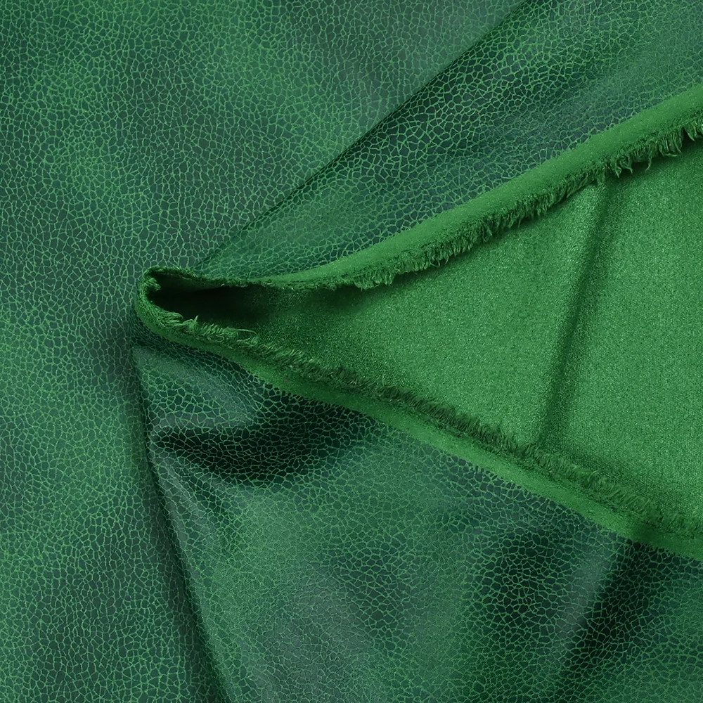 Suédine jersey aspect cuir Joakim vert prairie - Image 5