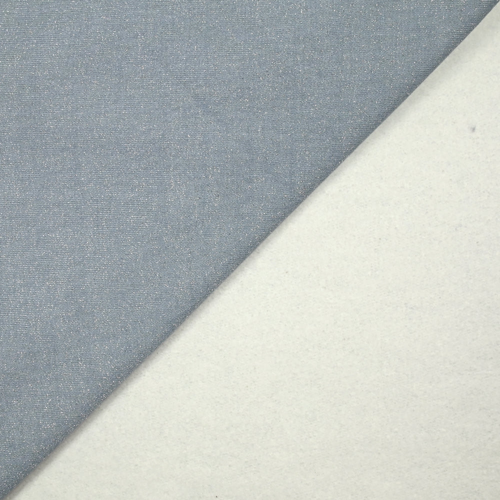 Sweat minkee épais Lurex bleu ciel - Image 3