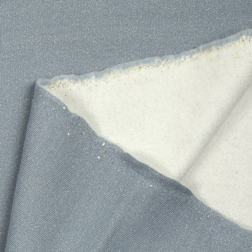 Sweat minkee épais Lurex bleu ciel - Image 5