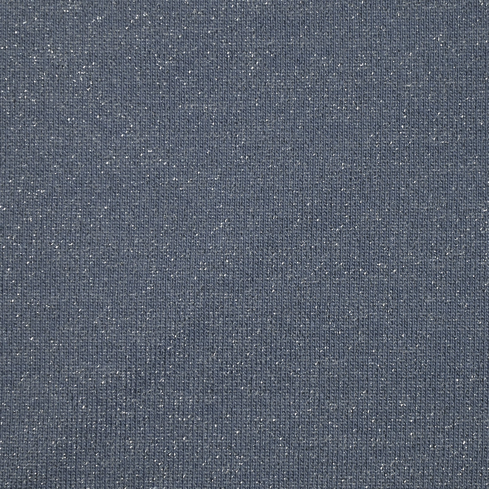 Sweat minkee épais Lurex bleu jeans - Image 4