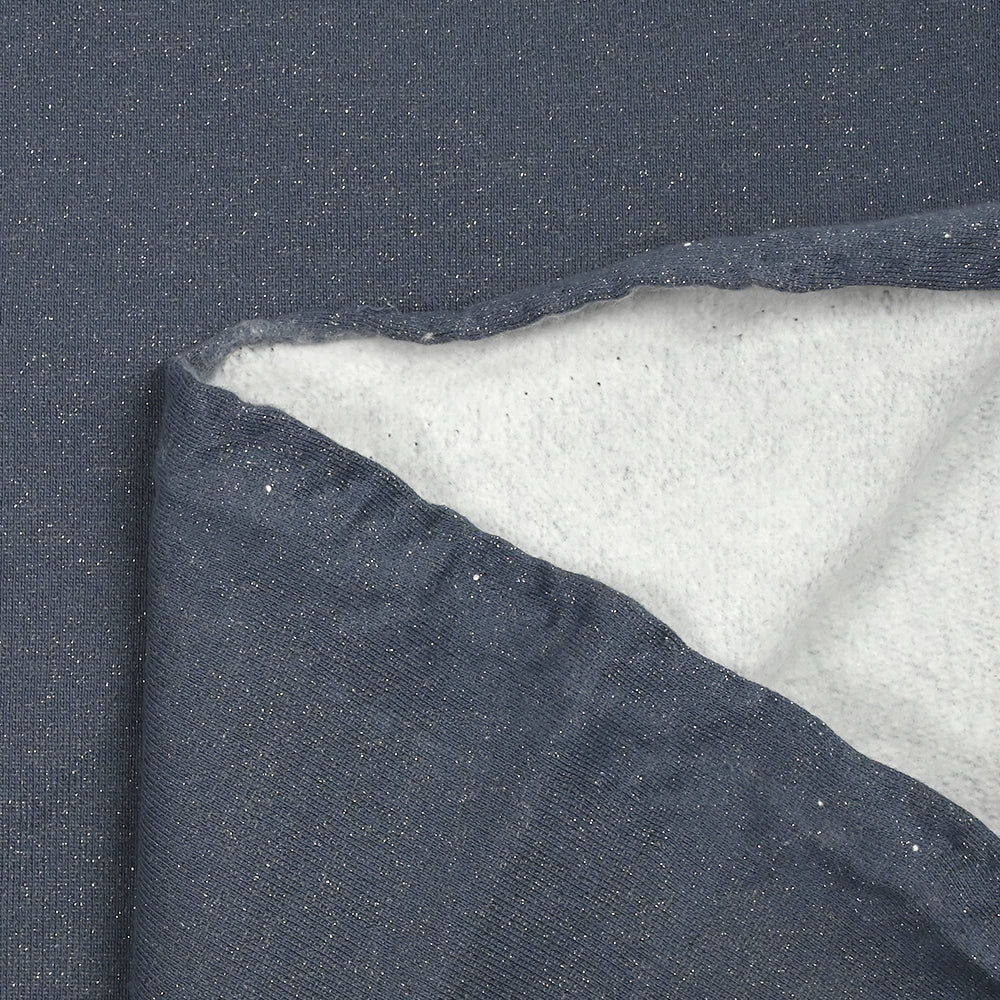 Sweat minkee épais Lurex bleu jeans - Image 5
