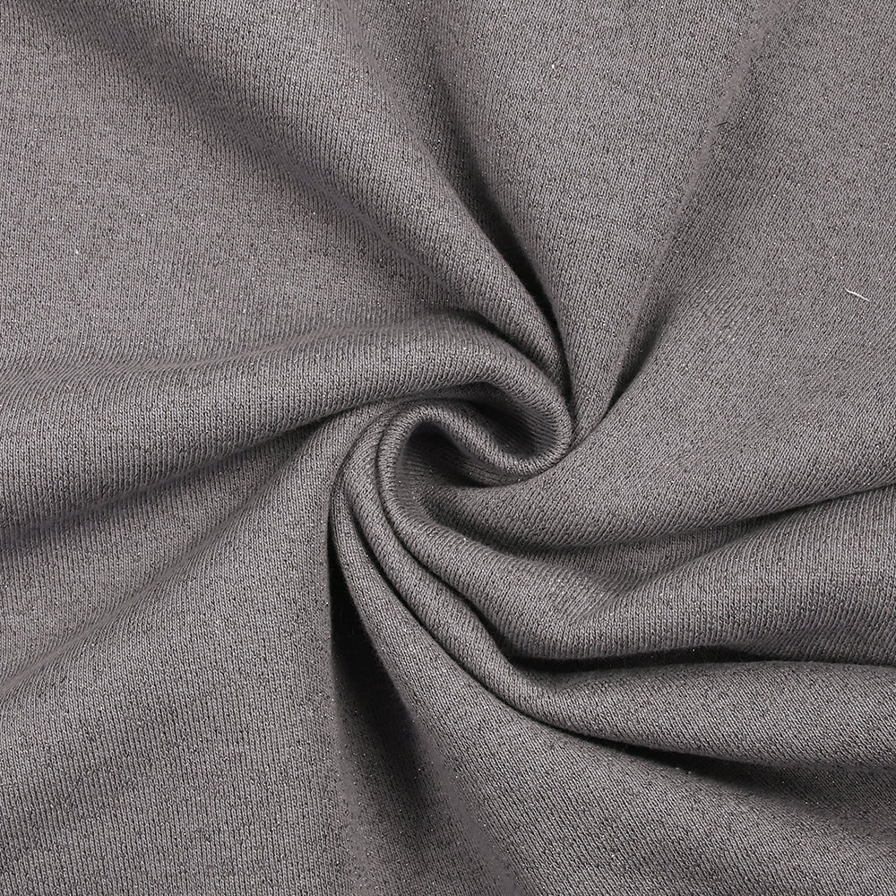 Sweat minkee épais Lurex gris souris - Image 2