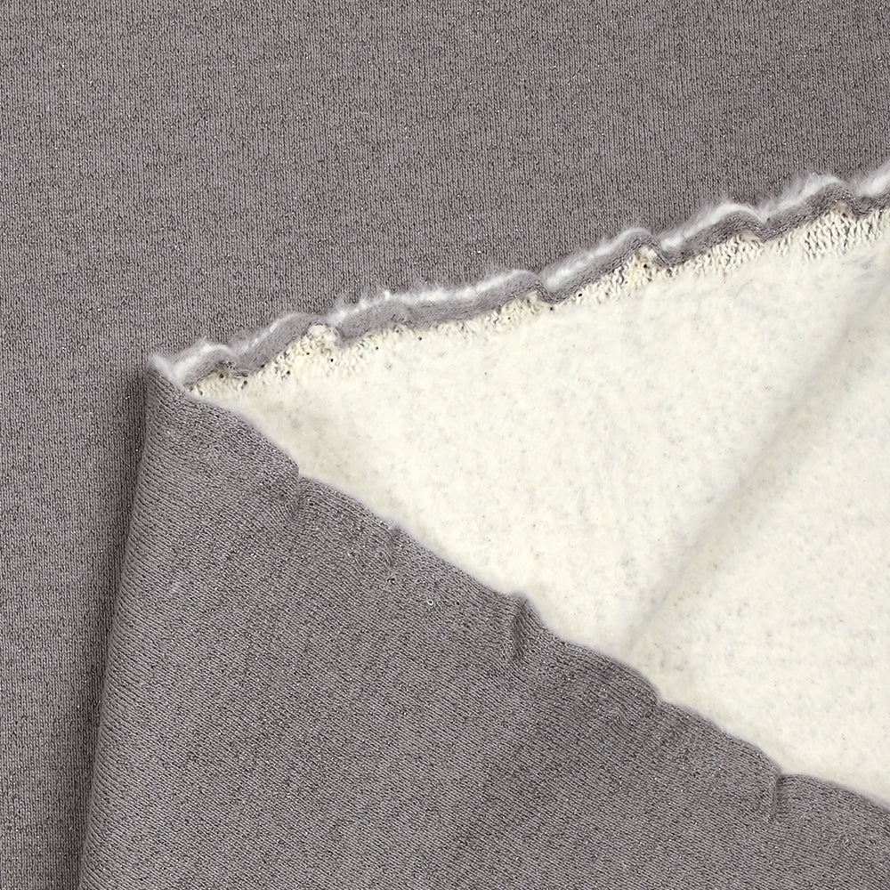 Sweat minkee épais Lurex gris souris - Image 5