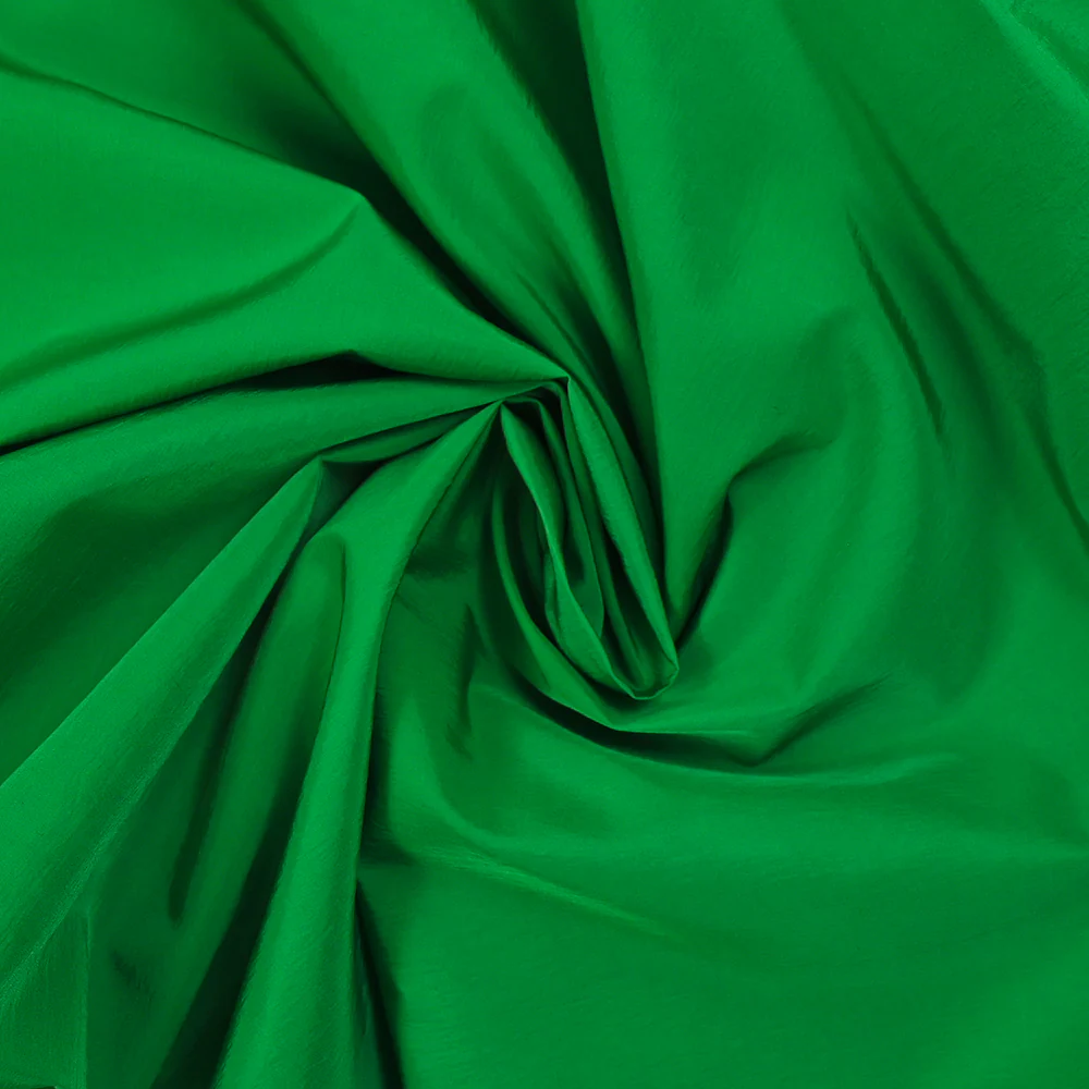 Taffetas polyester recyclé vert gazon - Image 2