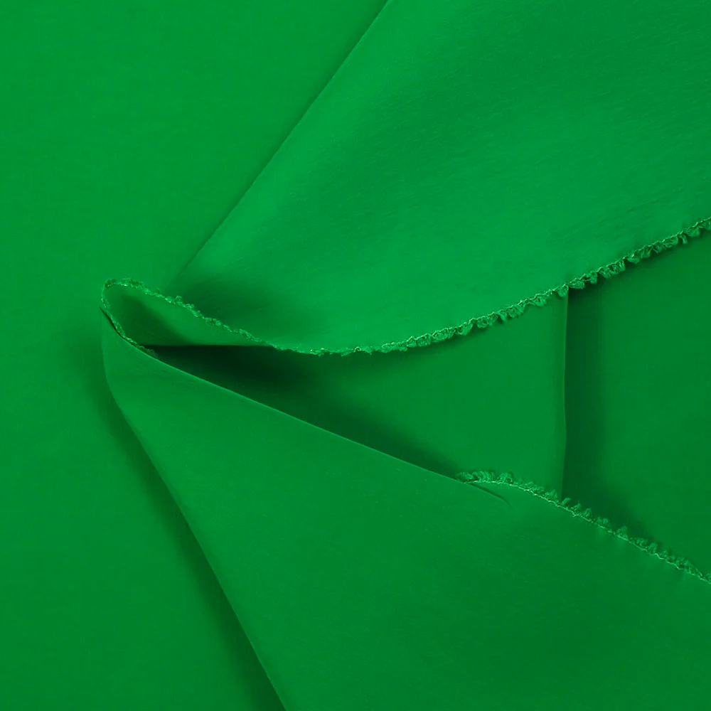 Taffetas polyester recyclé vert gazon - Image 4