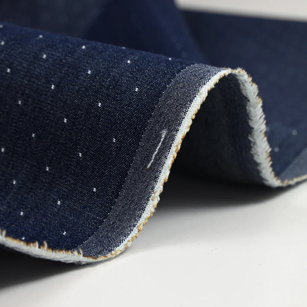 Tencel jeans pois marine - Image 5