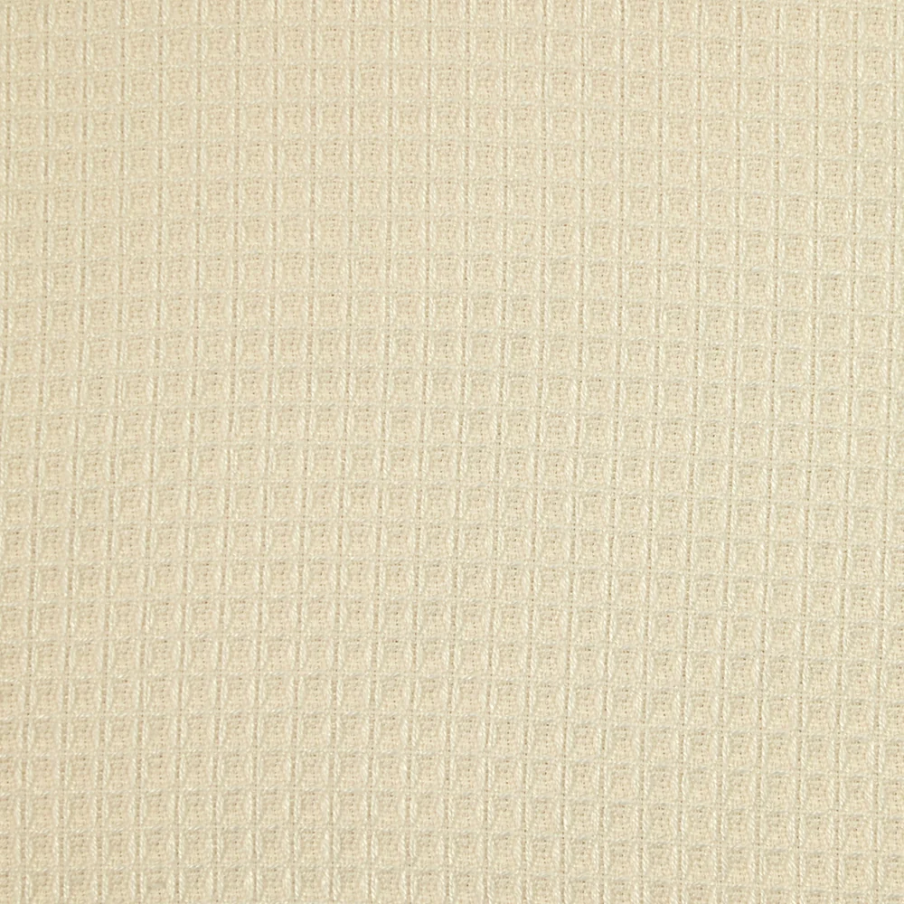 Tissu double face nid d'abeille éponge bambou écru au mètre - Image 4