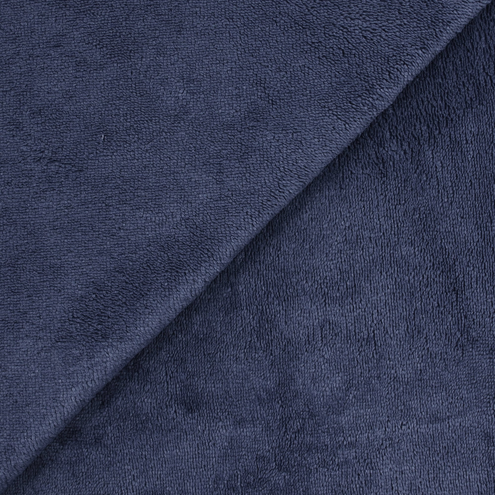 Tissu éponge bambou bleu marine vendu au mètre