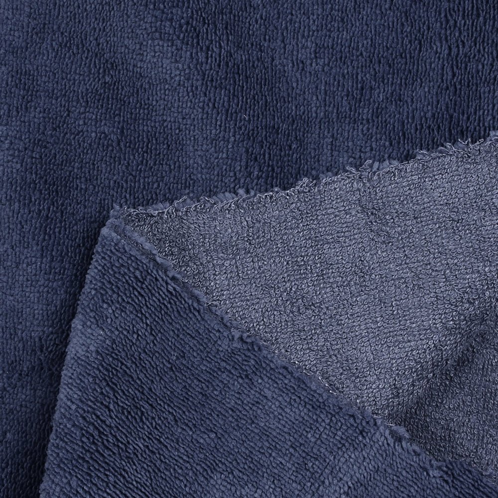 Tissu éponge bambou bleu marine vendu au mètre - Image 6