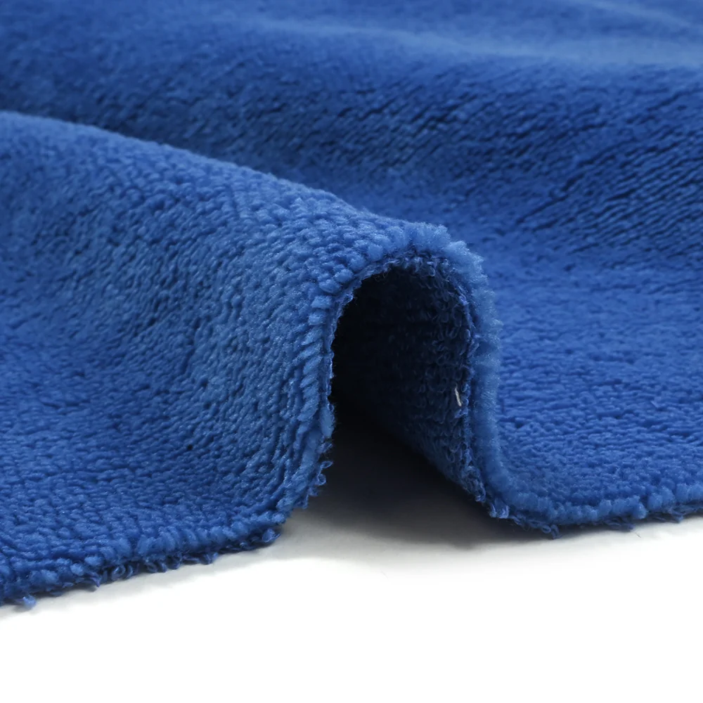 Tissu éponge bambou bleu roi vendu au mètre - Image 6