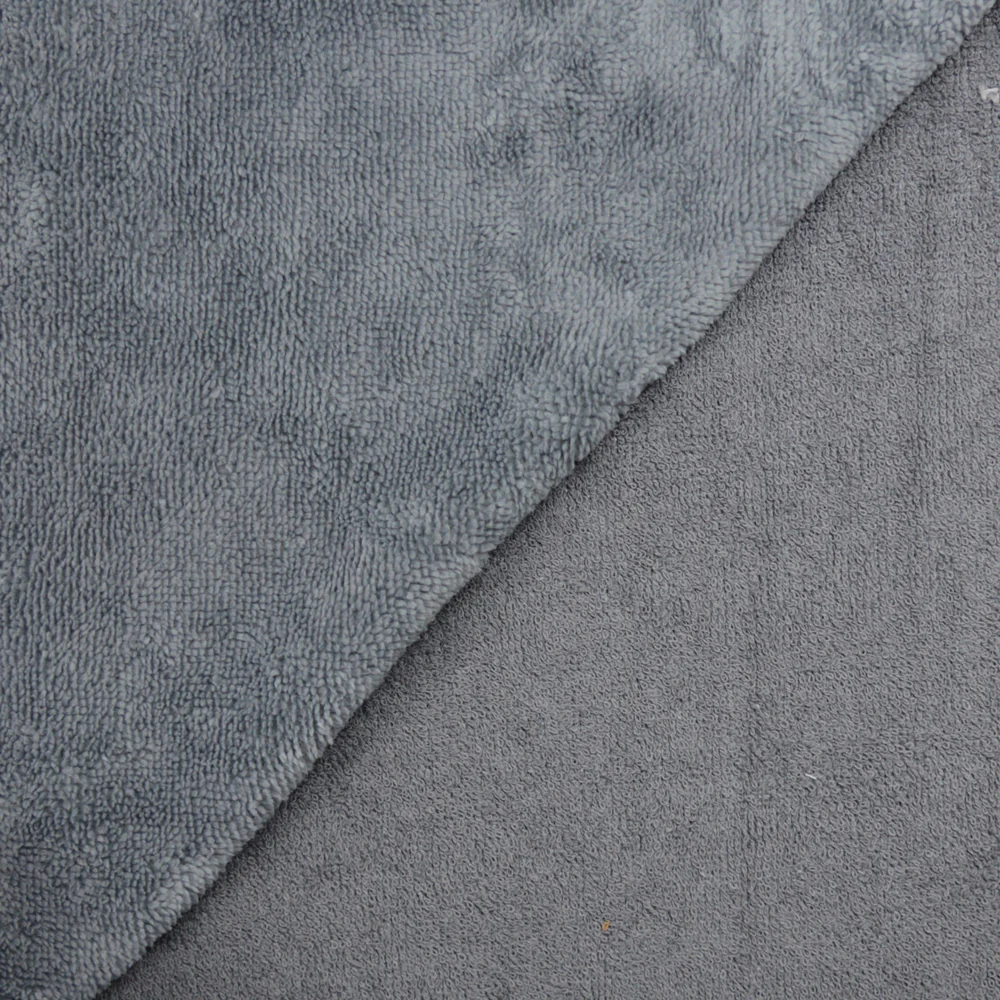 Tissu éponge bambou gris foncé vendu au mètre - Image 4