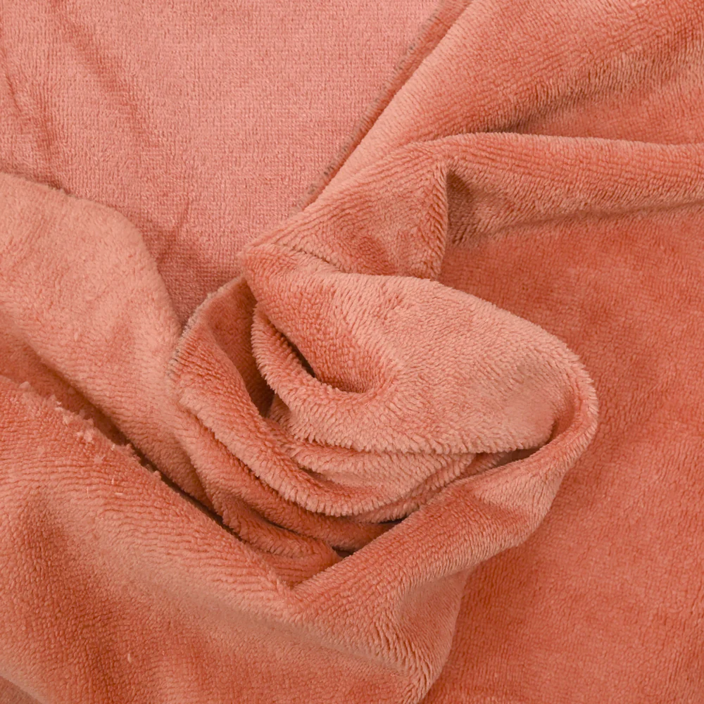 Tissu éponge bambou marsala vendu au mètre - Image 2
