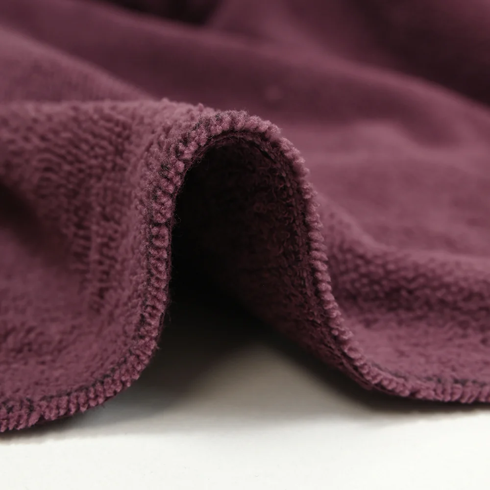 Tissu éponge bambou prune vendu au mètre - Image 7