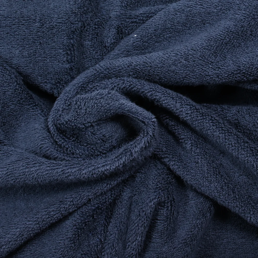 Tissu éponge coton marine au mètre - Image 2