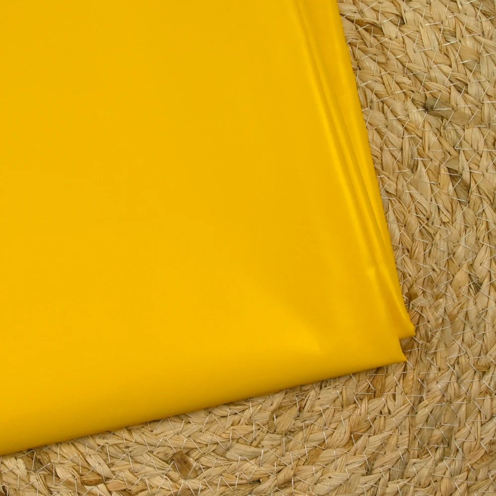 Tissu imperméable polycoton jaune