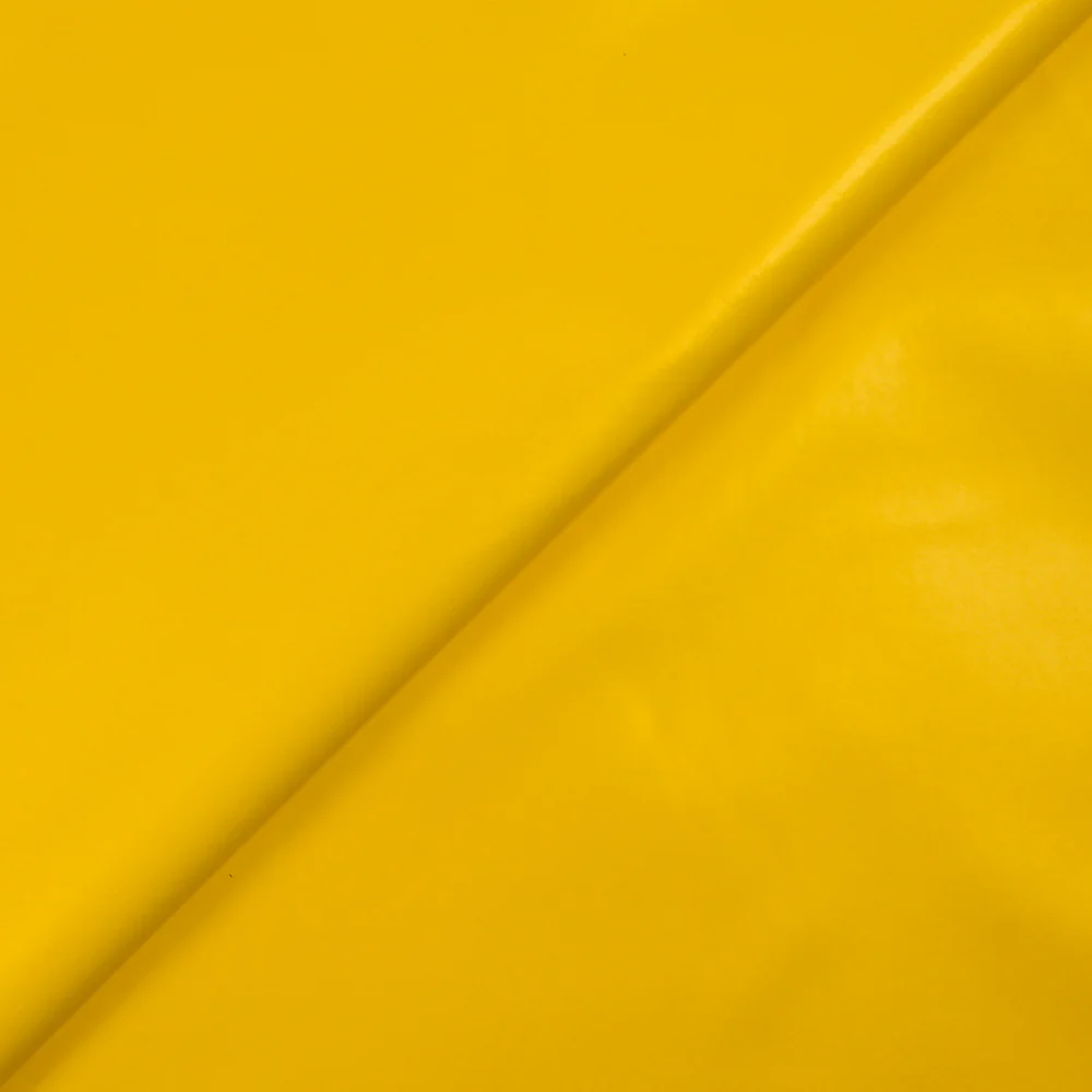 Tissu imperméable polycoton jaune - Image 3