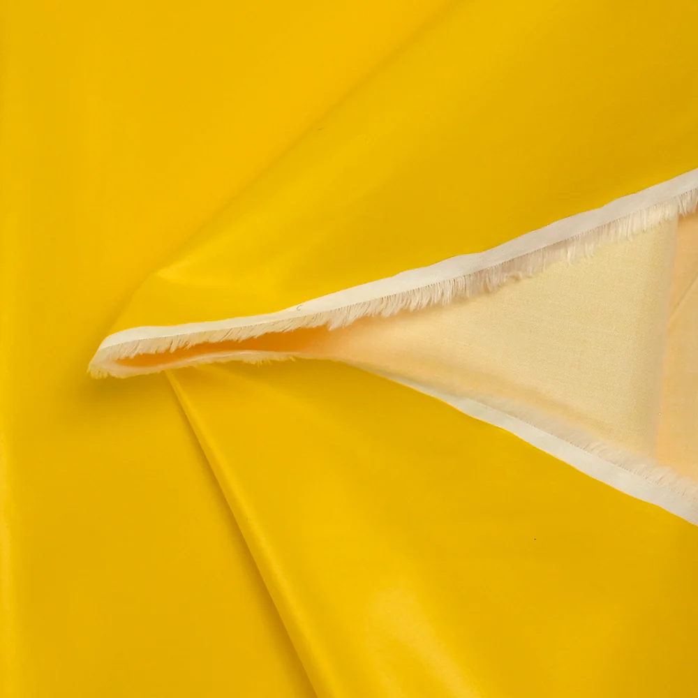 Tissu imperméable polycoton jaune - Image 4