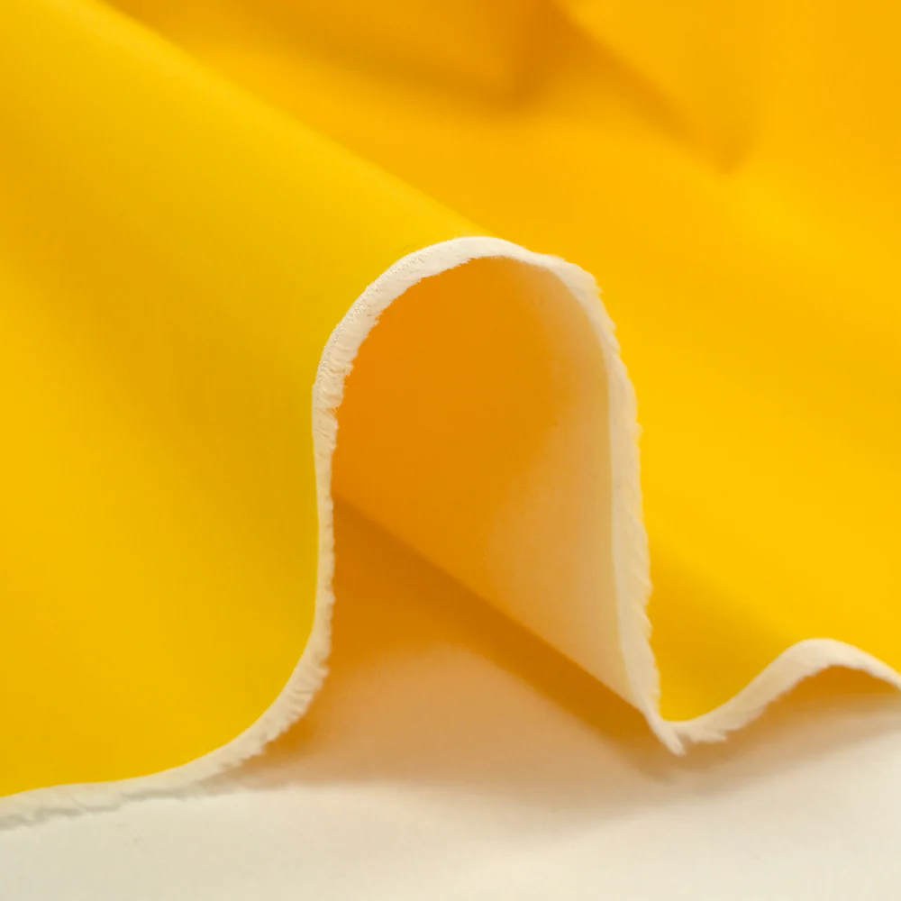 Tissu imperméable polycoton jaune - Image 5