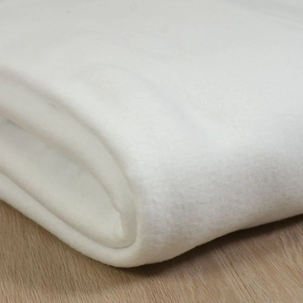 Tissu polaire blanc - Image 5