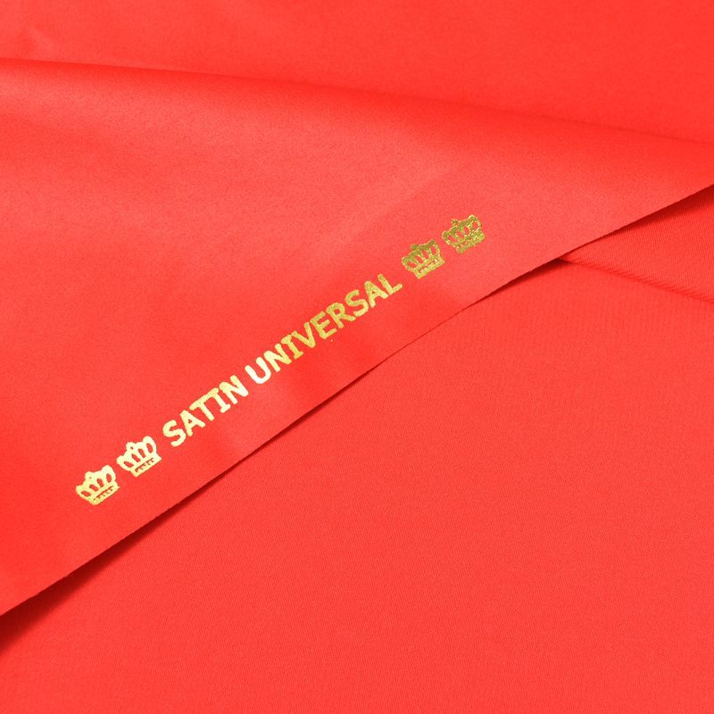 Tissu Satin mat toucher soie rouge - Image 4