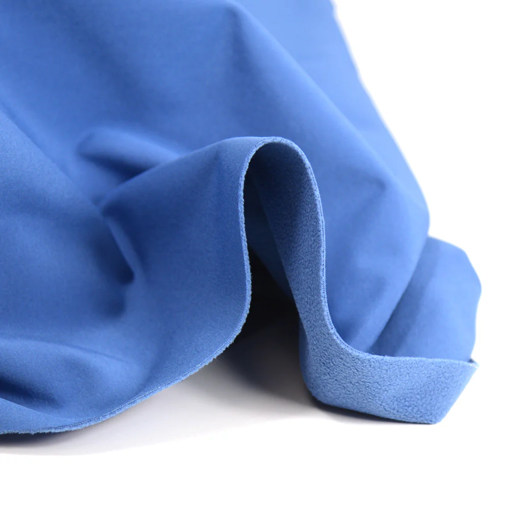 Tissu Softshell uni bleu barbeau - Image 2