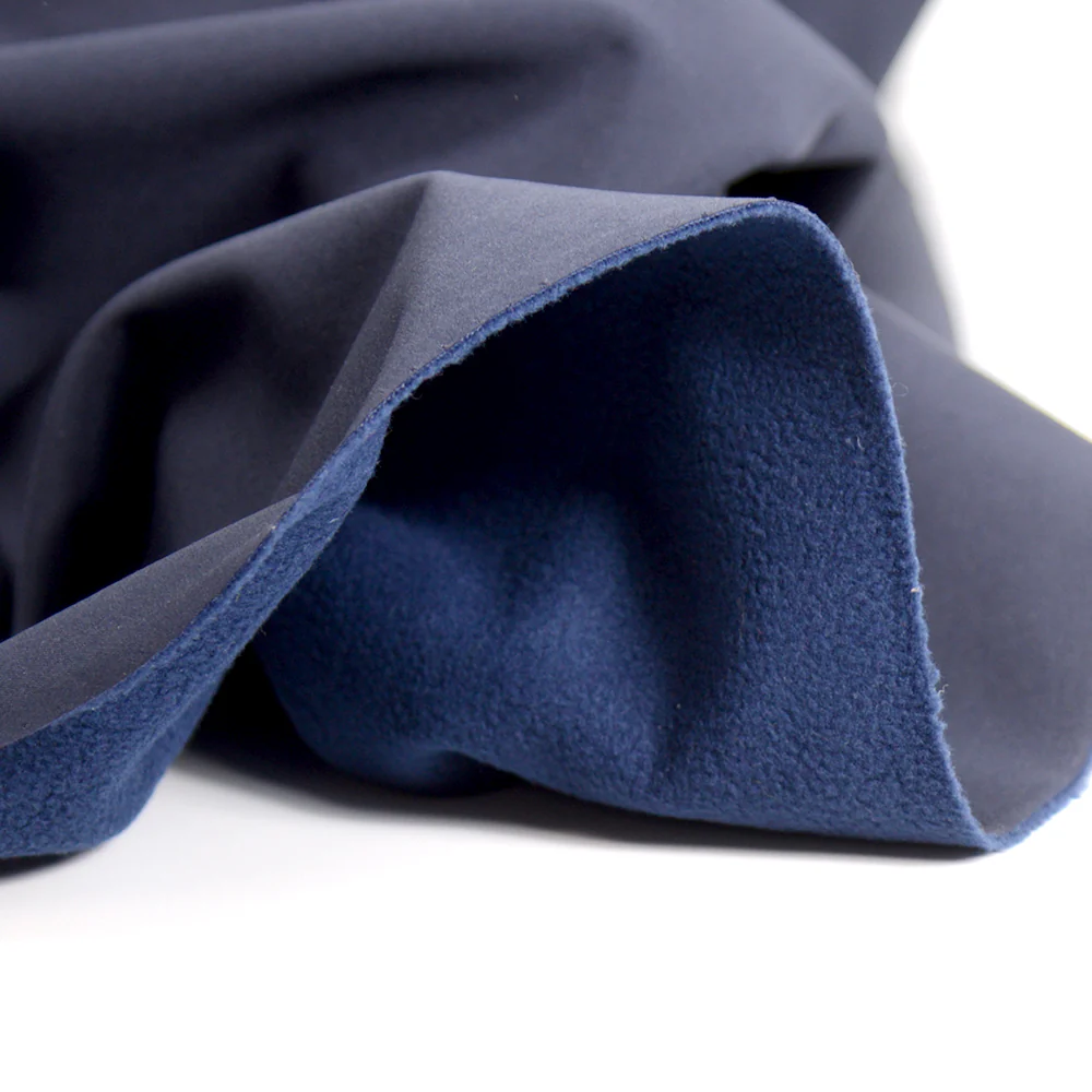 Tissu Softshell uni marine - Image 2