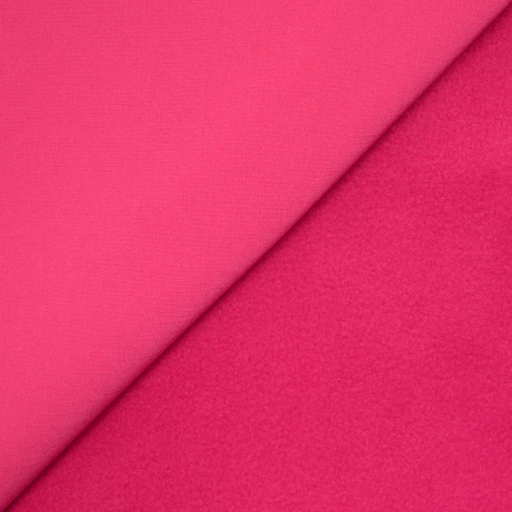 Tissu Softshell uni rose