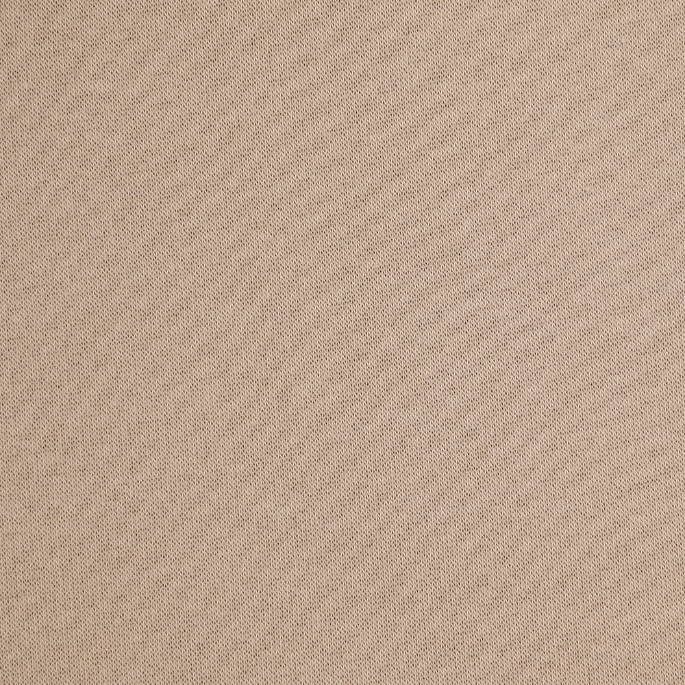 Tissu sweat minkee épais beige rosé - Image 4