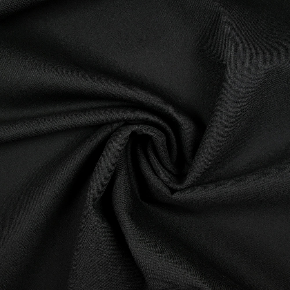 Tissu tailleur 100% laine noir - Image 2