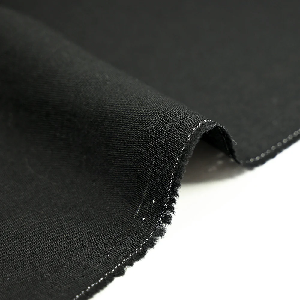 Tissu tailleur 100% laine noir - Image 4