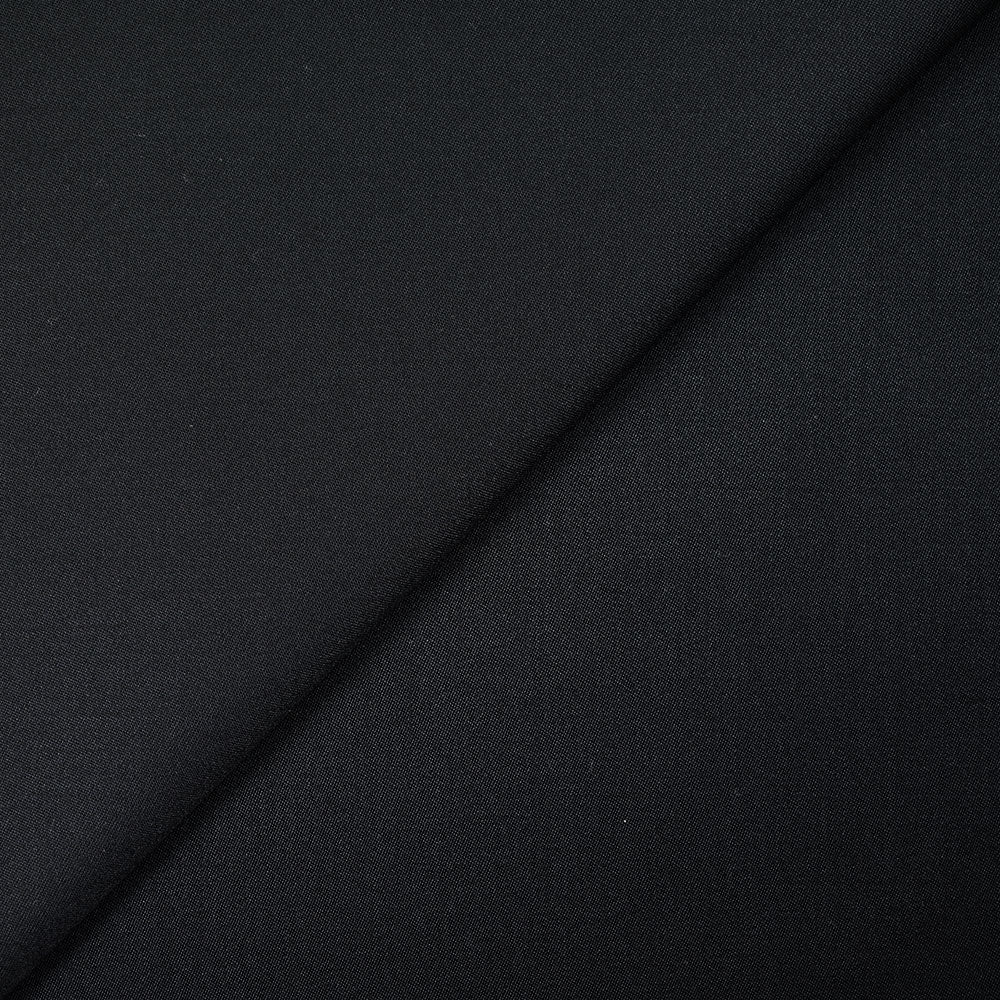 Tissu tailleur 100% laine sergé noir