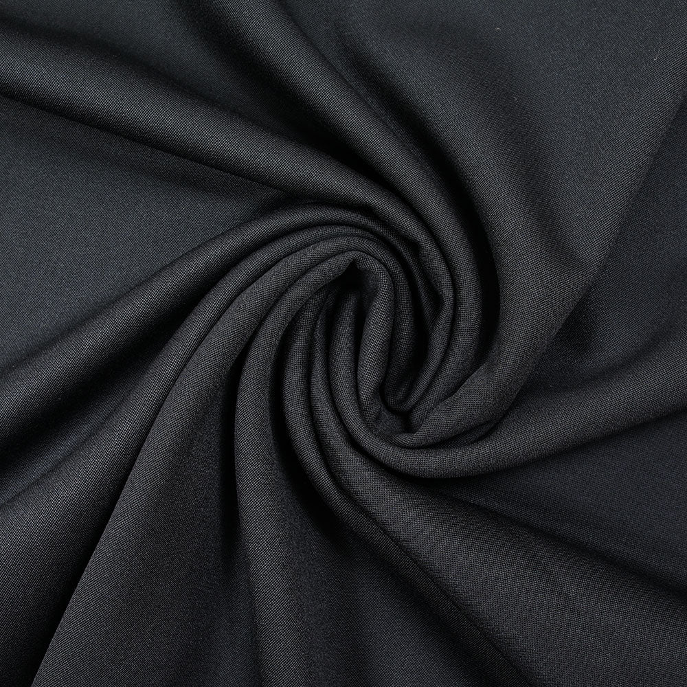 Tissu tailleur 100% laine sergé noir - Image 2