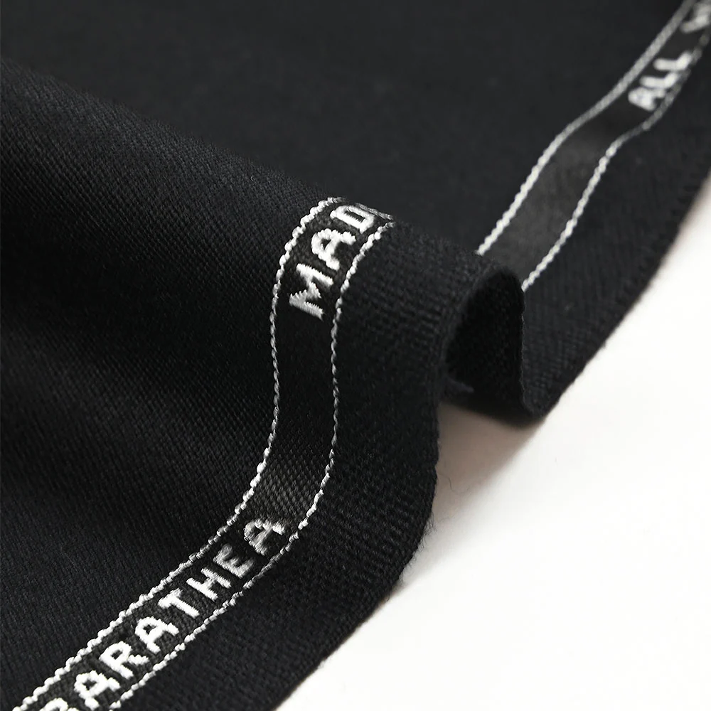 Tissu tailleur 100% laine sergé noir - Image 5