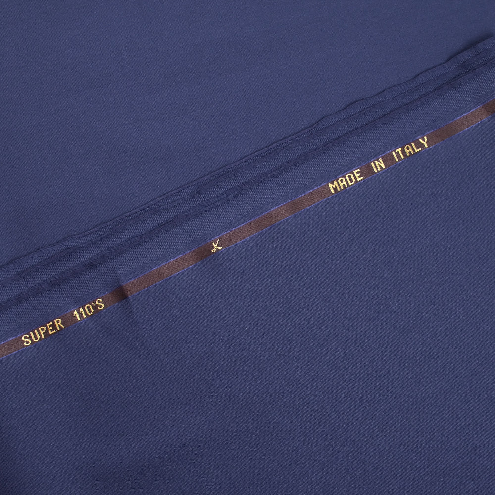 Tissu tailleur 100% laine Super 110's bleu foncé - Image 4